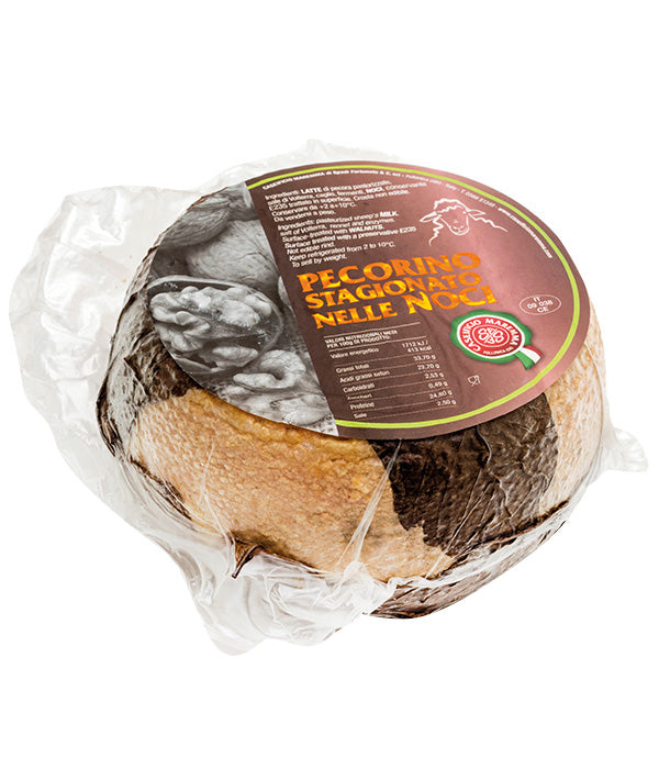 PECORINO STAGIONATO NELLE NOCI 60/90 GG SOTTOVUOTO FORMA KG 1,2