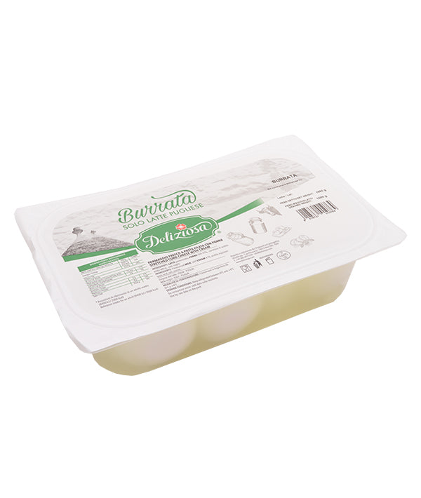 BURRATA PUGLIESE PZ 9X110 DELIZIOSA KG 1
