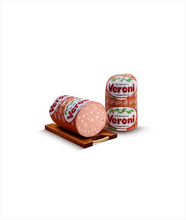 MORTADELLA ESSELUSSO CON PISTACCHIO IGP A META' VERONI KG 7