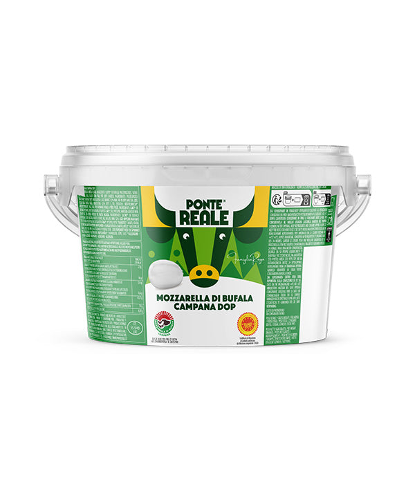 MOZZARELLA DI BUFALA CAMPANA DOP 10 GR SECCHIO PONTE REALE KG 1