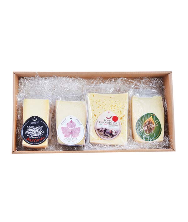 BOX SELEZIONE FORMAGGI VENETI N. 2 PZ 4X350 TONIOLO KG 1,4