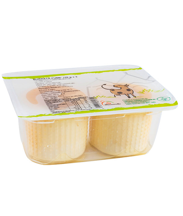 BURRATA FUME' VASCHETTA PZ 2X125 100% ITALIA CAPURSO GR 250