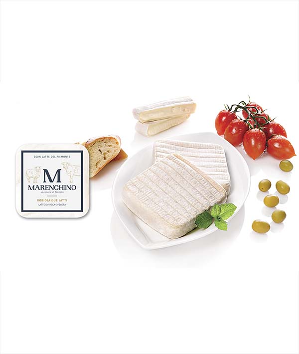 FORMAGGIO ROBIOLA QUADRATO 2 LATTI VACCA/PECORA
MARENCHINO GR 280