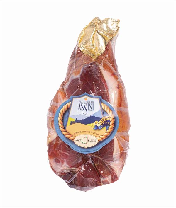 PROSCIUTTO SENZA OSSO PELATO PERA ASSISI SALUMI SOTTOVUOTO KG 6,5