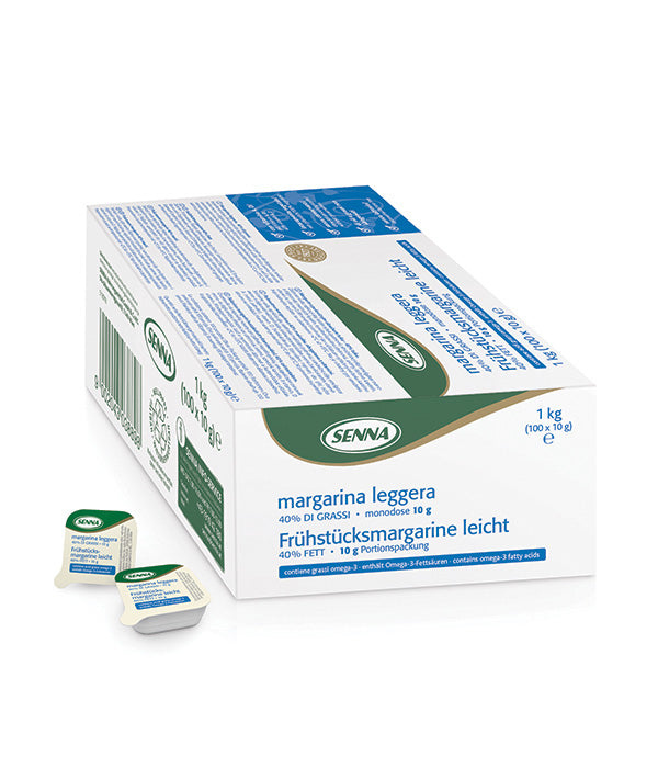 MARGARINA LEGGERA MONODOSE PZ 100X10 SENZA GLUTINE SENNA KG 1