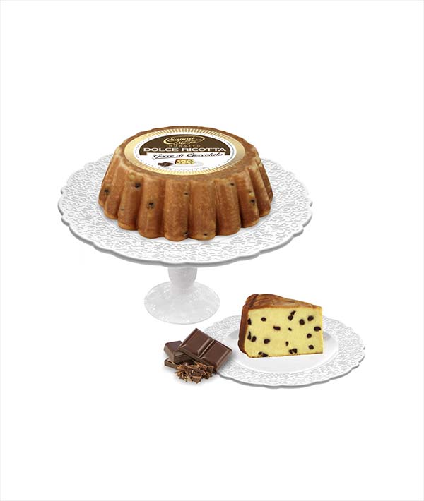 DOLCE RICOTTA AL LIMONE CON GOCCE DI CIOCCOLATO KG 1,8