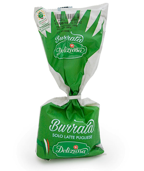 BURRATA PUGLIESE INCARTATA PZ 7X150 DELIZIOSA KG 1,05