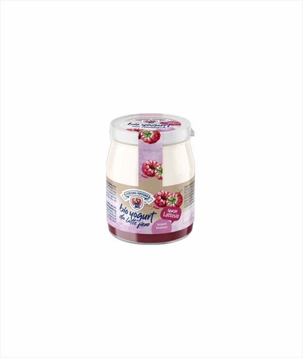 YOGURT ALPEN LAMPONE BIO SENZA LATTOSIO VASO VETRO 
VIPITENO GR 150