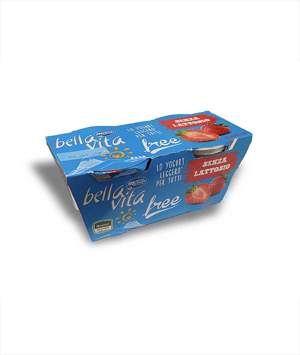 YOGURT 1,5% FRAGOLA SENZA LATTOSIO GR 125 MERANO PZ 2