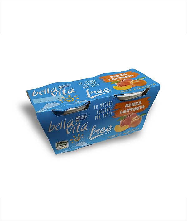 YOGURT 1,5% PESCA/ALBICOCCA SENZA LATTOSIO GR 125 MERANO PZ 2