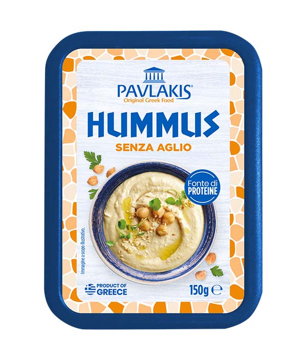 HUMMUS DI CECI SENZA AGLIO VASCHETTA PAVLAKIS GR 150