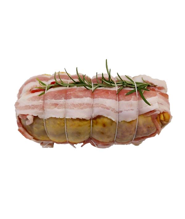 ROTOLO DI FARAONA RIPIENO SALSICCIA/PANCETTA SOTTOVUOTO KG 1,5