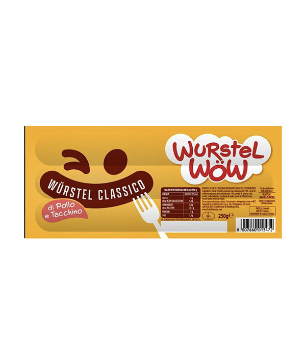 WÜRSTEL WOW POLLO/TACCHINO PZ 3 BERETTA GR 250