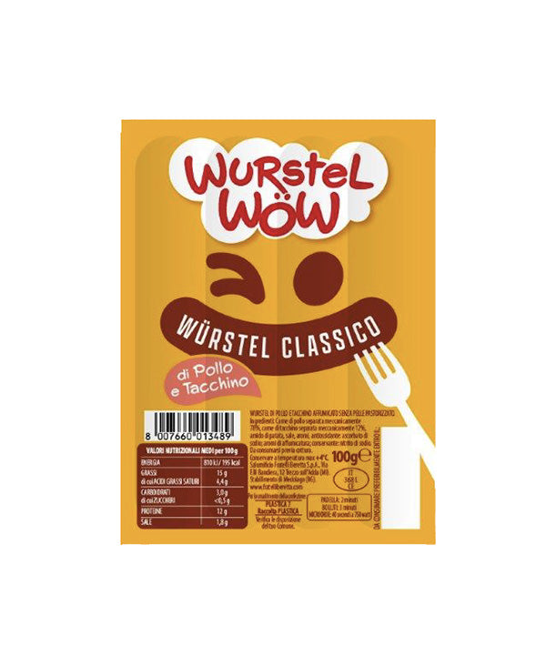 WÜRSTEL WOW POLLO/TACCHINO PZ 4 BERETTA GR 100