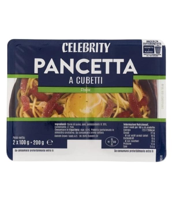 PANCETTA DOLCE A CUBETTI PZ 2X100 GR 200
