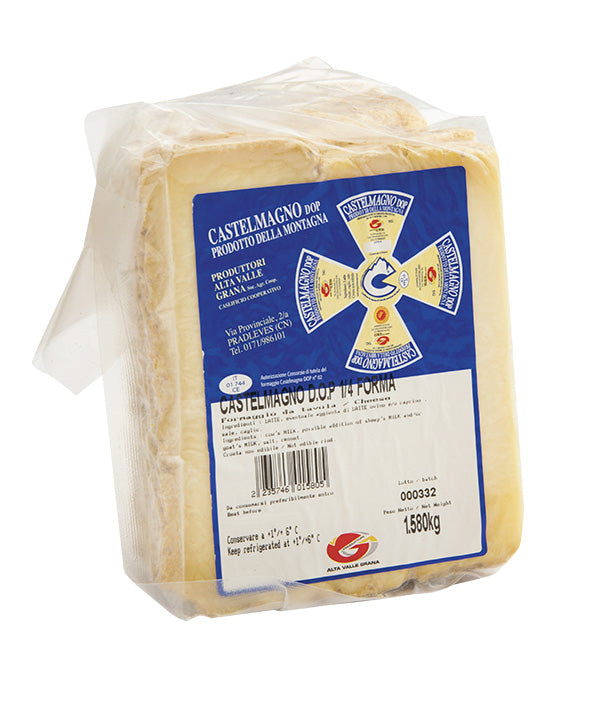 FORMAGGIO CASTELMAGNO 1/4 DOP SOTTOVUOTO ARRIGONI KG 1,3