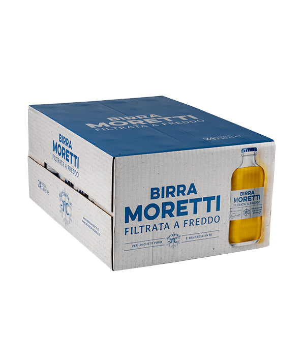 BIRRA MORETTI FILTRATA FREDDO BOTTIGLIA LT 0,3 PZ 24