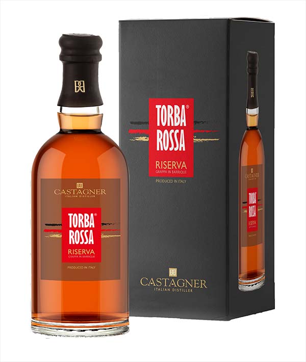 GRAPPA TORBA ROSSA 18 MESI 38° CASTAGNER LT 0,7