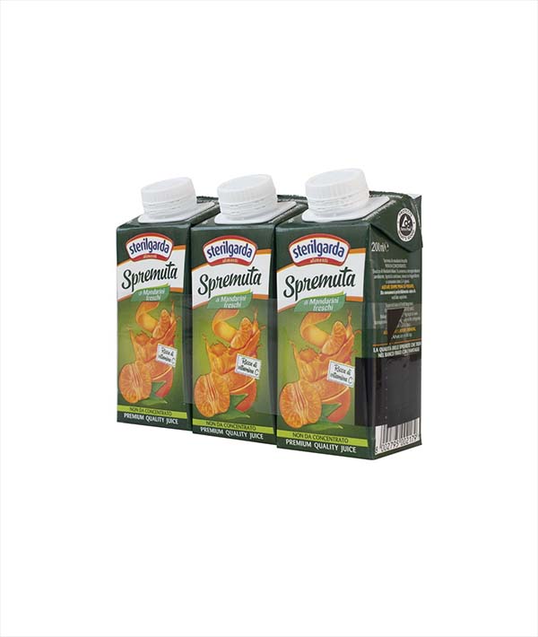 SPREMUTA DI MANDARINO CON TAPPO PZ 3 x 20cl STERILGARDA