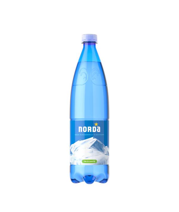 ACQUA MINERALE FRIZZANTE PET LT 1 NORDA PZ 12