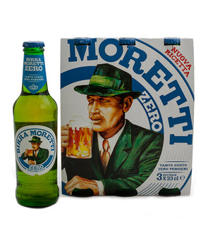 BIRRA MORETTI ZERO GRADI BOTTIGLIA LT 0,33 PZ 24