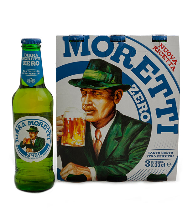 BIRRA MORETTI ZERO GRADI BOTTIGLIA LT 0,33 PZ 24