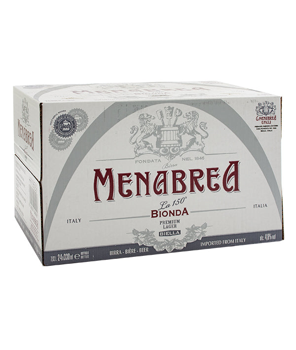 BIRRA MENABREA BIONDA BOTTIGLIA LT 0,33 PZ 24