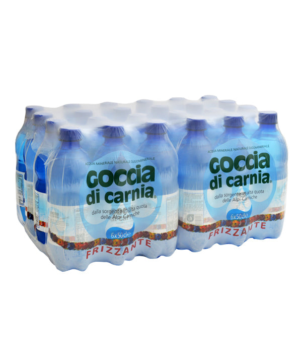 ACQUA MINERALE FRIZZANTE PET LT 0,5 GOCCIA DI CARNIA PZ 24