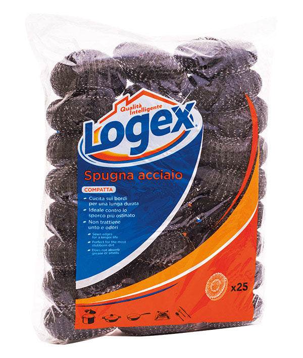 SPUGNE IN ACCIAIO LOGEX PZ 25