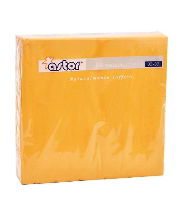 TOVAGLIOLI GIALLO MAIS 2 VELI ASTOR CM 33X33 PZ 50
