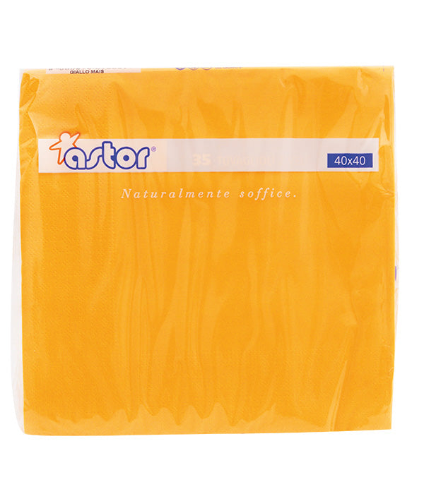 TOVAGLIOLI GIALLO MAIS 2 VELI ASTOR CM 40X40 PZ 35