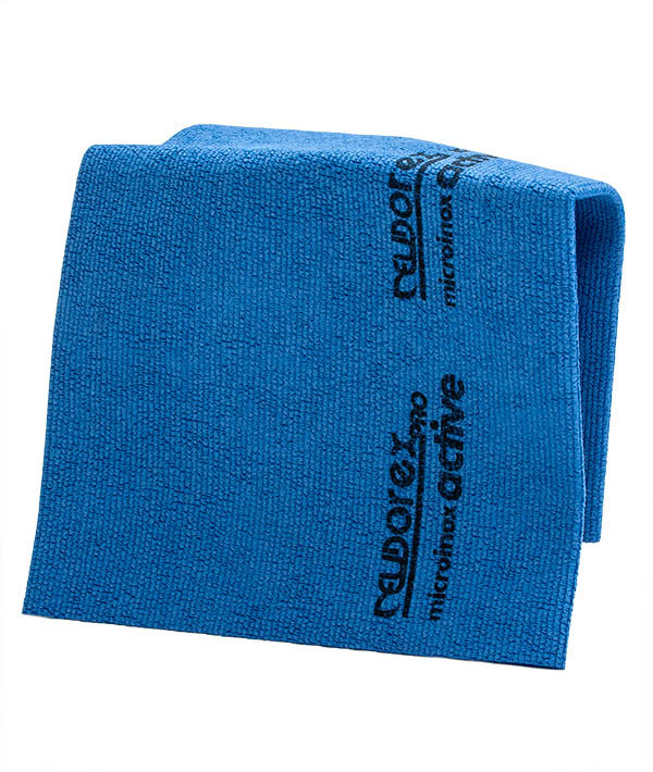 PANNO MICROFIBRA INOX ACTIVE BLU CUCINA CM 38X28