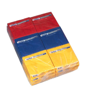 TOVAGLIOLI GIALLO/BLU/ROSSO 2 VELI ASTOR CM 33X33 PZ 18