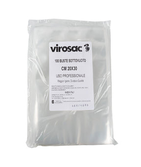 SACCHETTO SOTTOVUOTO LISCIO CM 20X30 VIROSAC PZ 100