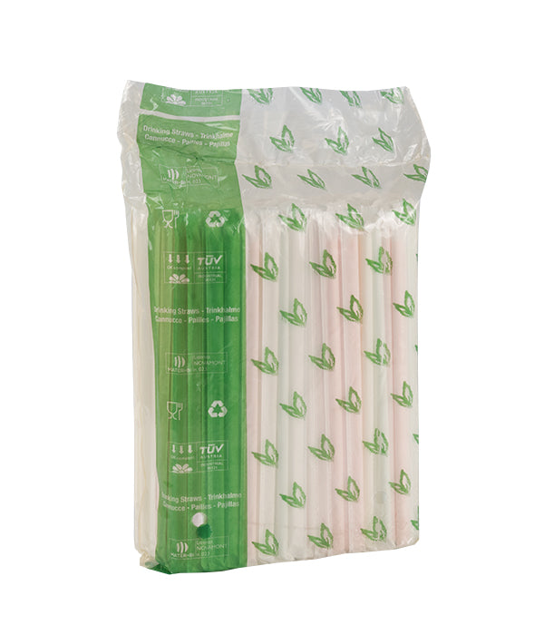 CANNUCCE RIGIDE IMBUSTATE MM 7 COMPOSTABILI CM 21 PZ 200
