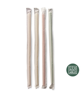 CANNUCCE RIGIDE IMBUSTATE MM 7 COMPOSTABILI CM 21 PZ 200