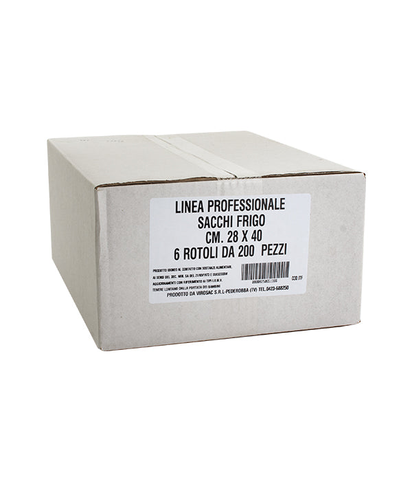 SACCHETTO CONGELATORE ROTOLO VIROSAC CM 28X40 PZ 200