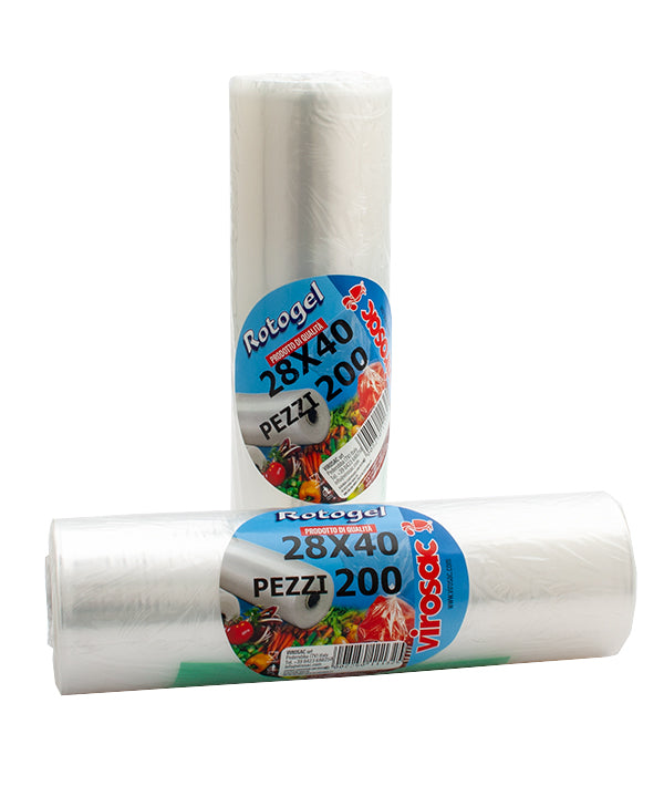 SACCHETTO CONGELATORE ROTOLO VIROSAC CM 28X40 PZ 200