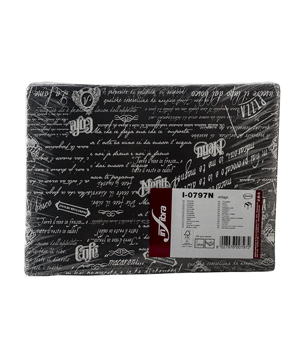 TOVAGLIETTA CELLULOSA+PEHD VINTAGE NERA CM 30X45 PZ 250