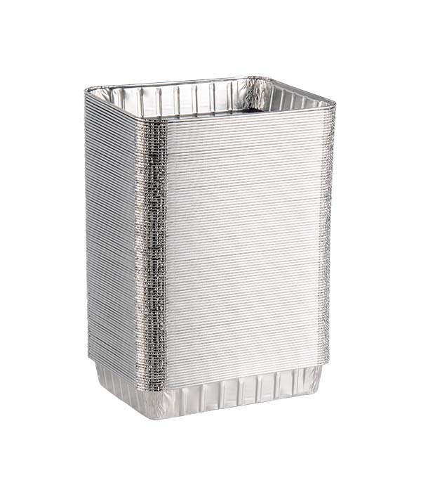 VASCHETTA ALLUMINIO 4 PORZIONI H3,6 CM 23X18 PZ 100