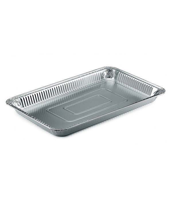 VASCHETTA ALLUMINIO 18 PORZIONI H3,9 CM 32X52 PZ 10