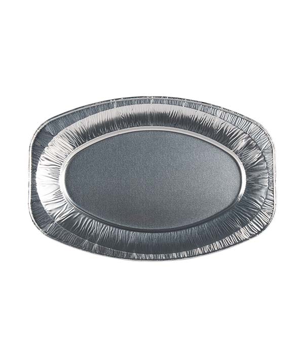 VASSOIO OVALE ALLUMINIO V2 H2,5 CM 43X28,6 PZ 10