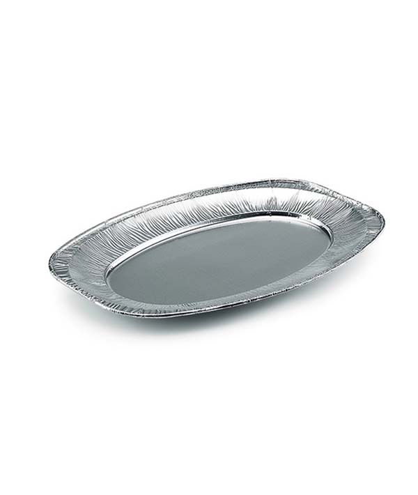 VASSOIO OVALE ALLUMINIO V2 H2,5 CM 43X28,6 PZ 10