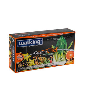 GUANTI MONO CHEF NITRILE TG. M NERI SENZA POLVERE PZ 100