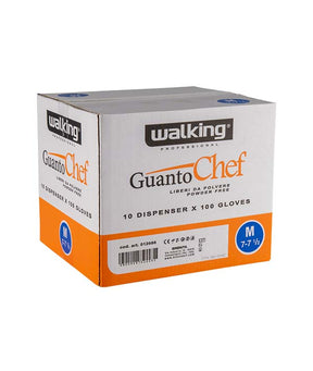 GUANTI MONO CHEF NITRILE TG. M NERI SENZA POLVERE PZ 100