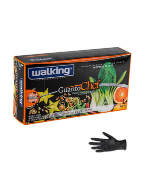 GUANTI MONO CHEF NITRILE TG. L NERI SENZA POLVERE PZ 100