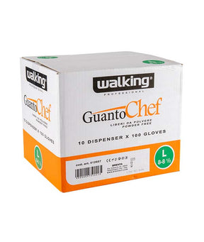 GUANTI MONO CHEF NITRILE TG. L NERI SENZA POLVERE PZ 100
