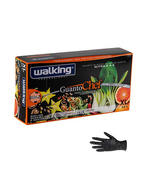 GUANTI MONO CHEF NITRILE TG. XL NERI SENZA POLVERE PZ 100