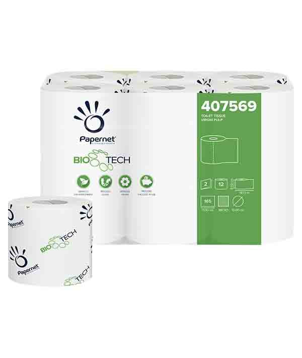 CARTA IGIENICA FASCETTATA BIOTECH 2 VELI PZ 96
