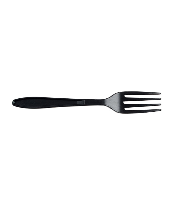 FORCHETTINA NERA COMPOSTABILE CM 12 PZ 100